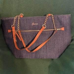 Guess Denim shoulder bag